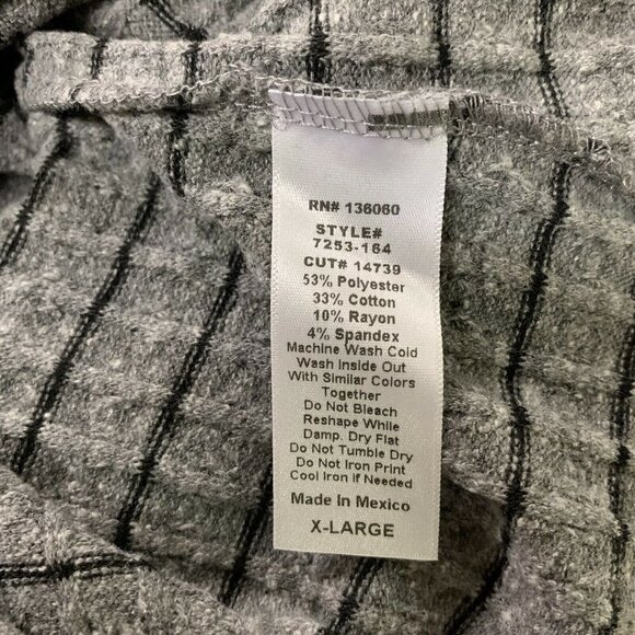 PROJECT SOCIAL T PST Womens Striped Kimora Sweetheart Knit Top Blouse - Picture 5 of 5